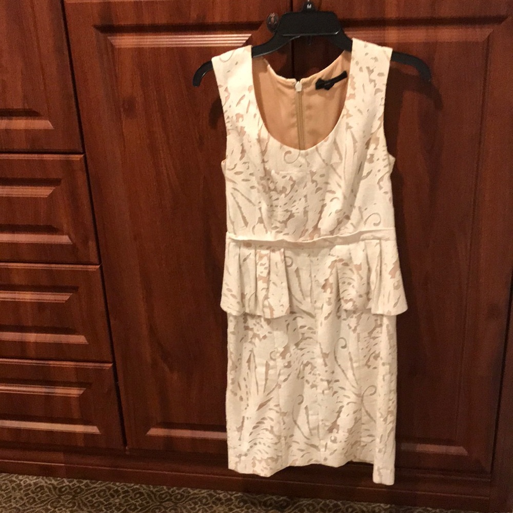 BCBG maxazria white dress size 6